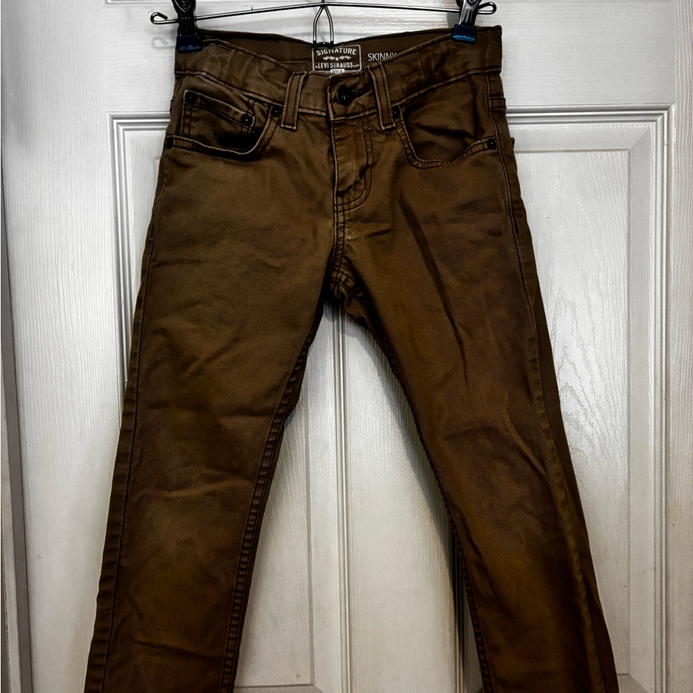 Signature by Levi Strauss Boy Tan Slim Jeans